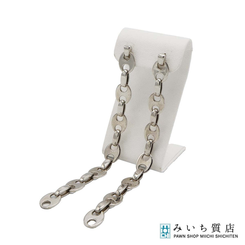 Paco Rabanne パコ ラバンヌ チェーン ピアス シルバー 約11.0g 箱袋あり M4361