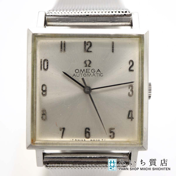 稼働 腕時計 OMEGA オメガ スクエア 161.014 cal.671 自動巻き AT ベルト社外品 H17976