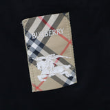 BURBERRY バーバリー Tシャツ 半袖 ノバチェック チェックラベルロゴ ワンポイント クルーネック  Lサイズ ブラック H23293