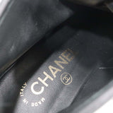 CHANEL シャネル レースアップショートブーツ ココマーク サイズ37 約24cm T G35367 ブラック 靴 箱 26k370-1