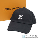 LOUIS VUITTON LV ルイヴィトン 帽子 ロゴ  キャップ ブラック 箱有 H24957