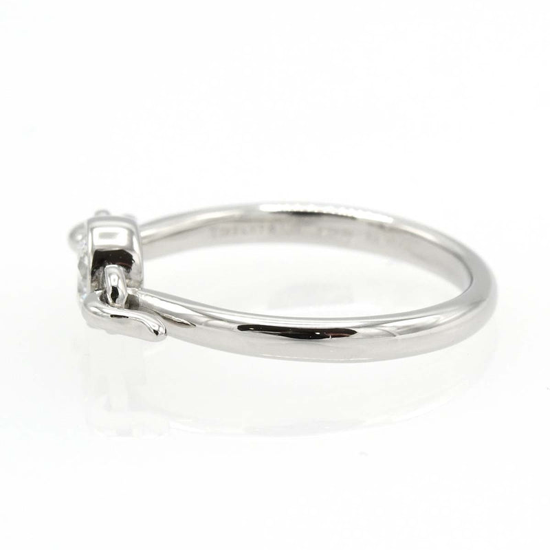 仕上げ済 TIFFANY&Co. ティファニー スワン リング ダイヤ プラチナ Pt950 6.5号 3.2g 箱ケースあり ok1250