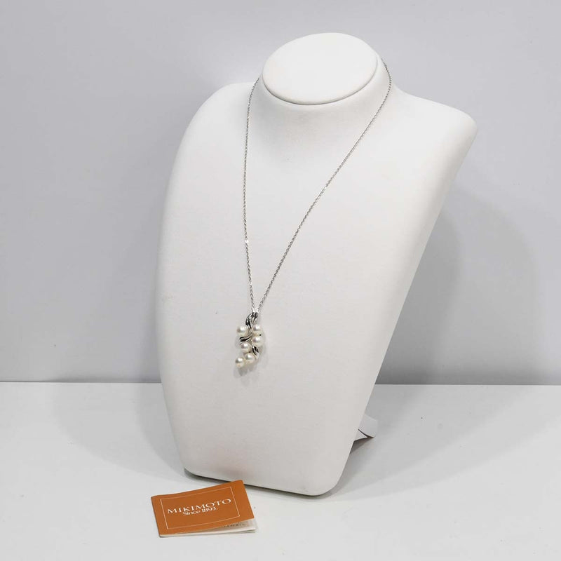 MIKIMOTO ミキモト パール ネックレス シルバー SV 約5.4g アクセサリー H19679
