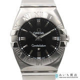 稼働 腕時計 OMEGA オメガ コンステレーション 1581-51 QZ 黒文字盤 2024.8月電池交換済 箱・ギャラ・コマ H12287