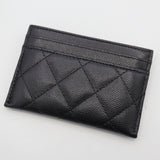 CHANEL シャネル カードケース キャビアスキン ココマーク ブラック ゴールドカラー H18934