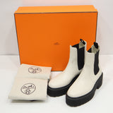HERMES エルメス ハロウ サイドゴアブーツ BR232060Z 2305355 靴 ホワイトカラー レディース 箱・保管袋 H25492