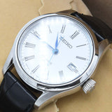 腕時計 稼働 SEIKO セイコー 6R15-03V0 プレサージュ Craftsmanship 自動巻き 白色文字盤 箱取説 H21563