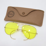 Ray-Ban レイバン B&L RAY-BAN U.S.A. サングラス アウトドアーズマン カリクローム 1/30 10K GO 度なし イエロー ケース 26k987-17