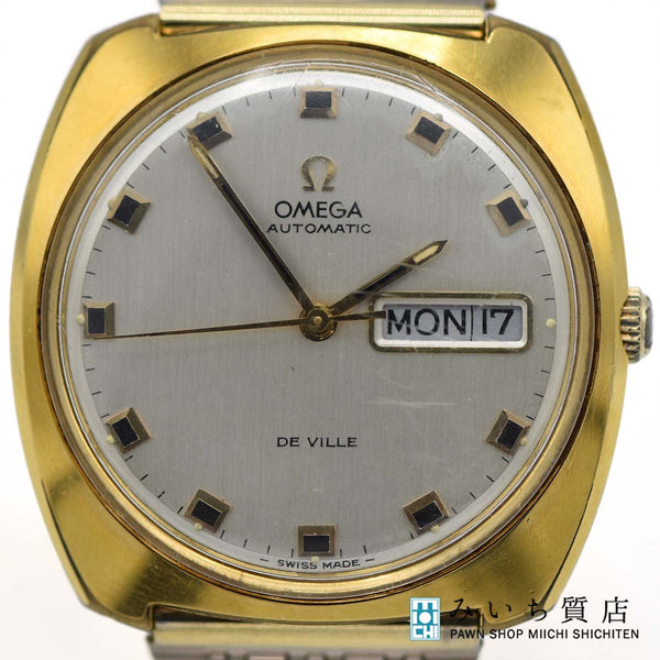腕時計 稼働 OMEGA オメガ DE VILE 自動巻き シルバー色文字盤 ベルト社外品 eo4