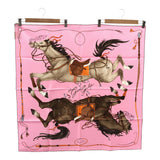 未使用 HERMES エルメス カレ90 Grand Galop グラン・ギャロップ 2026春夏 シルク100 スカーフ ピンク H23711
