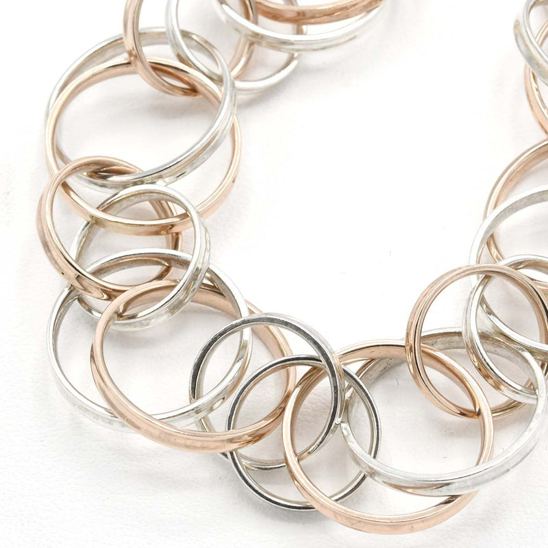 TIFFANY&Co. ティファニー インターロッキング サークル ブレスレット 925/メタル 約30.3g アクセサリー M4143