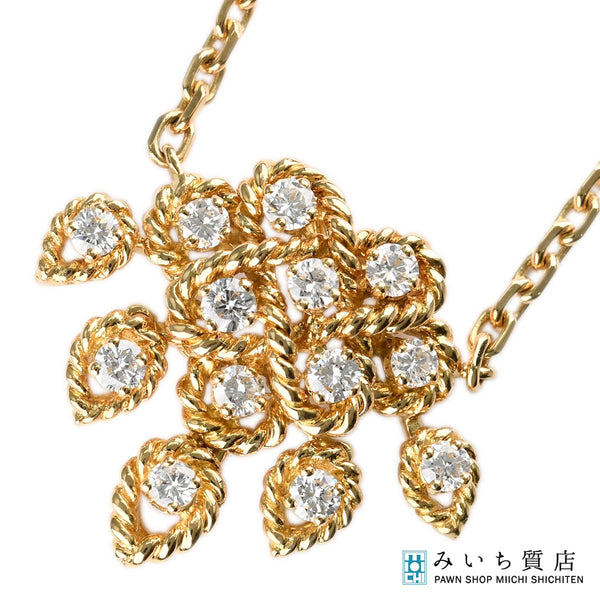 仕上済 Boucheron ブシュロン ダイヤモンド ネックレス 750 D入り 約19.8g ジュエリー 箱有 H12970