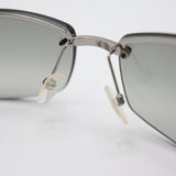 GUCCI グッチ サングラス GG 眼鏡 メガネ アイウェア 度なし グレー×ブラック ケース有 H22261