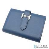 HERMES エルメス べアン ミニ カードケース 小銭入れ ウォレット エプソン Y刻 ブルー系 22k514-1