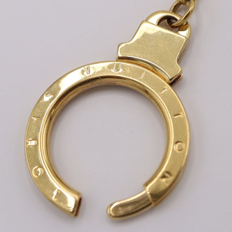LOUIS VUITTON ルイヴィトン LV M65379 ポルトクレ グリッターミラーボール チャーム キーリング ゴールドカラー アクセサリー 24s361-4