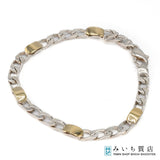 TIFFANY＆Co. ティファニー 喜平 ブレスレット ブレス K18 925 18cm 約12.1g コンビ ゴールド シルバー アクセサリー 20k79-87