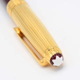 希少 MONTBLANC モンブラン 万年筆 マイスターシュテュック ソリテール ドゥエ バーメイル 925 ペン先18K 750 筆記未確認 H21213
