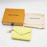 LOUIS VUITTON ルイヴィトン ウォレット M28292 モノグラム アンプラント ポルトフォイユ ヴィクトリーヌ シトラス 箱袋 26k768-27