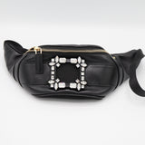 ROGER VIVIER ロジェヴィヴィエ ウエストポーチ ラインストーン ブラック 鞄 M4415