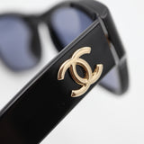 CHANEL シャネル サングラス ココマーク 02462 94305 ブラック 度無し ケース有 H19792