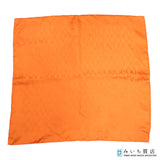 HERMES エルメス カレ40 スカーフ ハンカチ H柄 オレンジ シルク100 服飾小物 箱有 ok1270