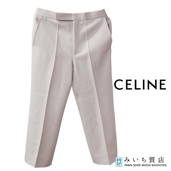 CELINE セリーヌ ズボン パンツ ベージュ 21S03/122C サイズ40 ボトムス 服 レディース 25k943-1
