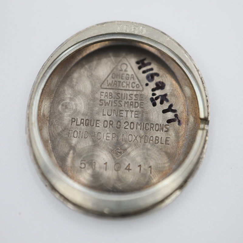稼働 腕時計 OMEGA オメガ Geneve ジュネーブ 511.0411 cal.625 手巻き シルバー色文字盤 レディース 替えベルト H18076