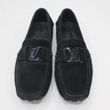 LOUIS VUITTON ルイヴィトン LV ドライビングシューズ モンテカルロ スウェード LVロゴ 8 M FA 0047 靴 ブラック H24800