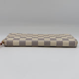 LOUIS VUITTON LV ルイヴィトン 財布 N61264 アズールダミエ ポルトフォイユ・クレマンス 長財布 箱袋 H23126