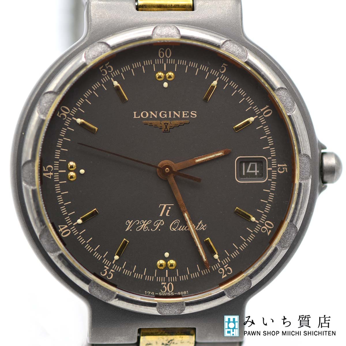 腕時計 稼働 LONGINES ロンジン コンクエスト チタン クォーツ