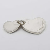 TIFFANY&Co. ティファニー ペンダントトップ ダブルハート タグ アクセサリー SV925 シルバー 9.9g H20792