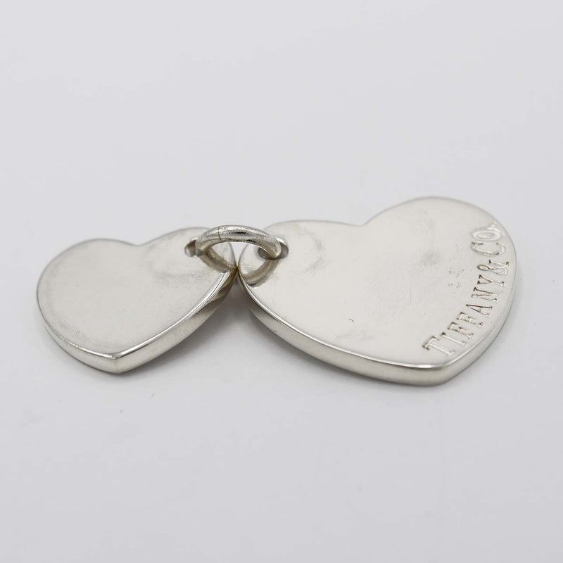 TIFFANY&Co. ティファニー ペンダントトップ ダブルハート タグ アクセサリー SV925 シルバー 9.9g H20792