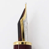 希少 MONTBLANC モンブラン 万年筆 マイスターシュテュック ソリテール ドゥエ バーメイル 925 ペン先18K 750 筆記未確認 H21213