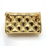 CHANEL シャネル ココマーク マトラッセバッグモチーフ ブローチ GP B23K ゴールドカラー 服飾小物 k1140