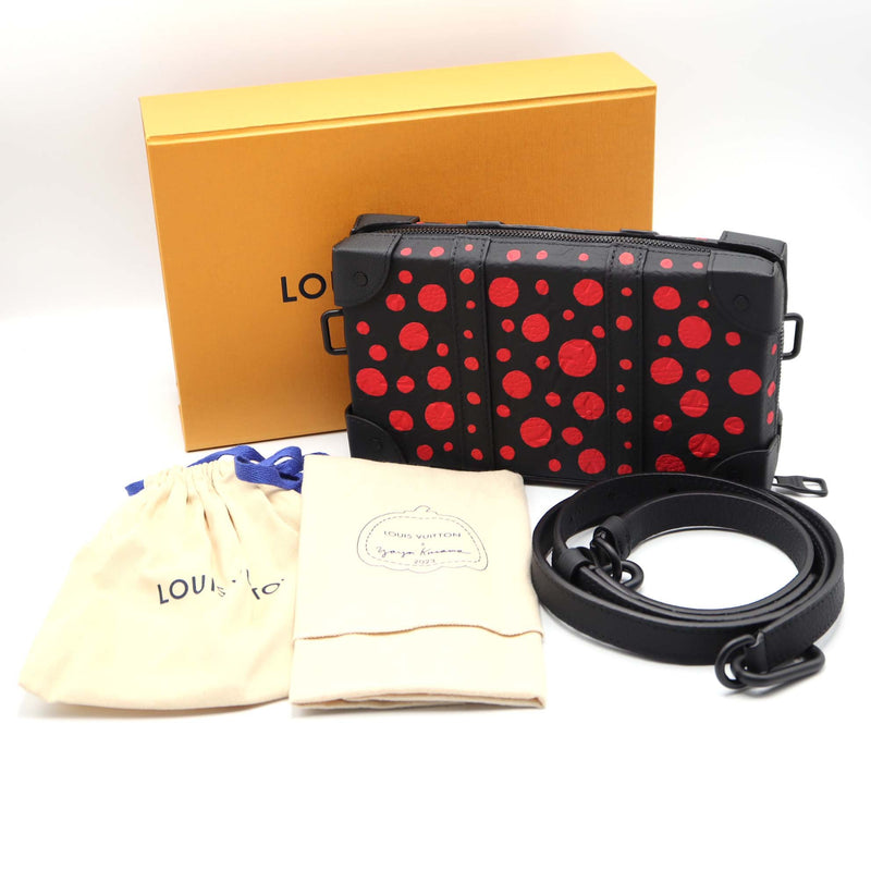 LOUIS VUITTON LV×YK ソフトトランク･ウォレット M81905 モノグラム・トリヨン 草間彌生 ブラック 23k188-2