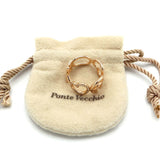 仕上済 Ponte Vecchio ポンテヴェキオ ダイヤ リング 指輪 750 D0.12 6.5g 13.5号 ハート 星 月 モチーフ 袋 H20074