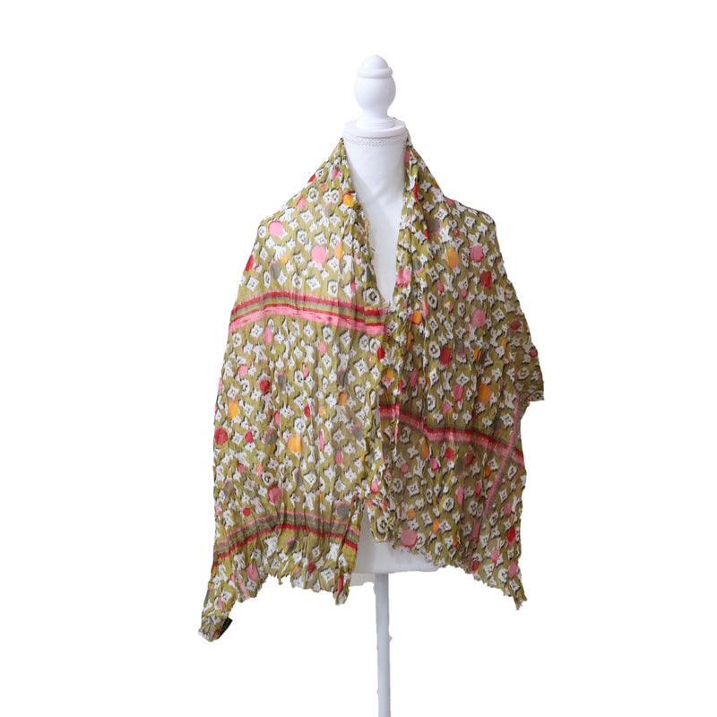 LOUIS VUITTON LV ルイヴィトン スカーフ モノグラム コットン100％ マルチカラー 服飾小物 H1097