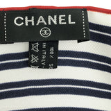 美品 CHANEL シャネル 大判 スカーフ ココマーク シルク100 ネイビー マルチカラー 箱有 H11524