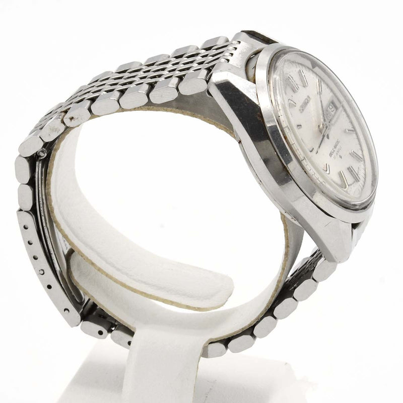 稼働 腕時計 SEIKO セイコー 4060-7010 ベルマチック 27石 アラームウォッチ 自動巻き シルバー色文字盤 H4579