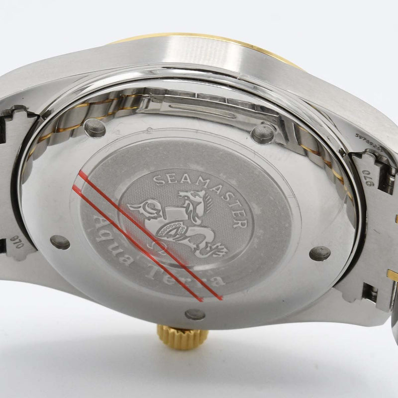 腕時計 稼働 OMEGA オメガ シーマスター アクアテラ コンビ 196.1113 クォーツ シルバー色文字盤 2025.9 電池交換済 箱有 M1399