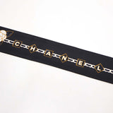 CHANEL シャネル ツイリー ヘアバンド AA8232 カメリア チェーンモチーフ ココマーク 絹100 ブラック H19286