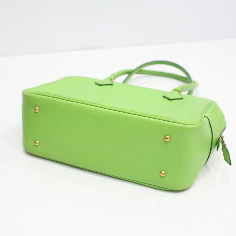 HERMES エルメス ミニプリュム プリュム20 ハンドバッグ ◯W刻印 1993年製 グリーン H20488