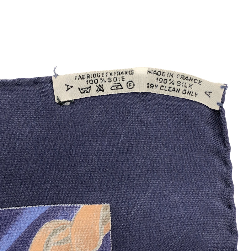 HERMES エルメス スカーフ カレ90 chasse a vol 鷹狩り シルク100％ ブルー 服飾小物 H20494