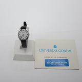 腕時計 稼働 UNIVERSAL GENEVE ユニバーサルジュネーブ 842606 手巻き 白色文字盤 ギャラ ベルト社外 ok1444