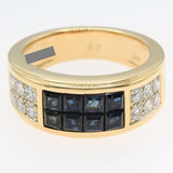 仕上済 Cartier カルティエ リング サファイア ダイヤモンド ディアボロ 750 YG ゴールド サイズ52 約11.5号 9.5g ◆ H513