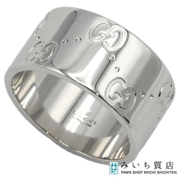 GUCCI グッチ リング アイコン ワイド #9 8.5号 750 約8g レディース アクセサリー ok911