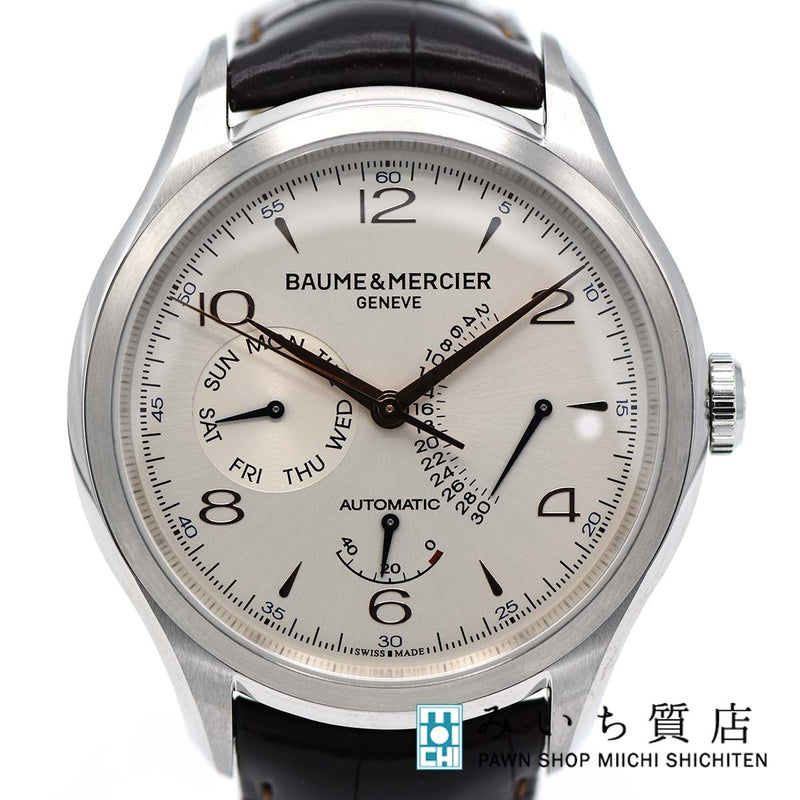 腕時計 稼働 BAUME & MERCIER ボーム&メルシエ クリフトン レトログラード デイト 自動巻き MOA10149 M132