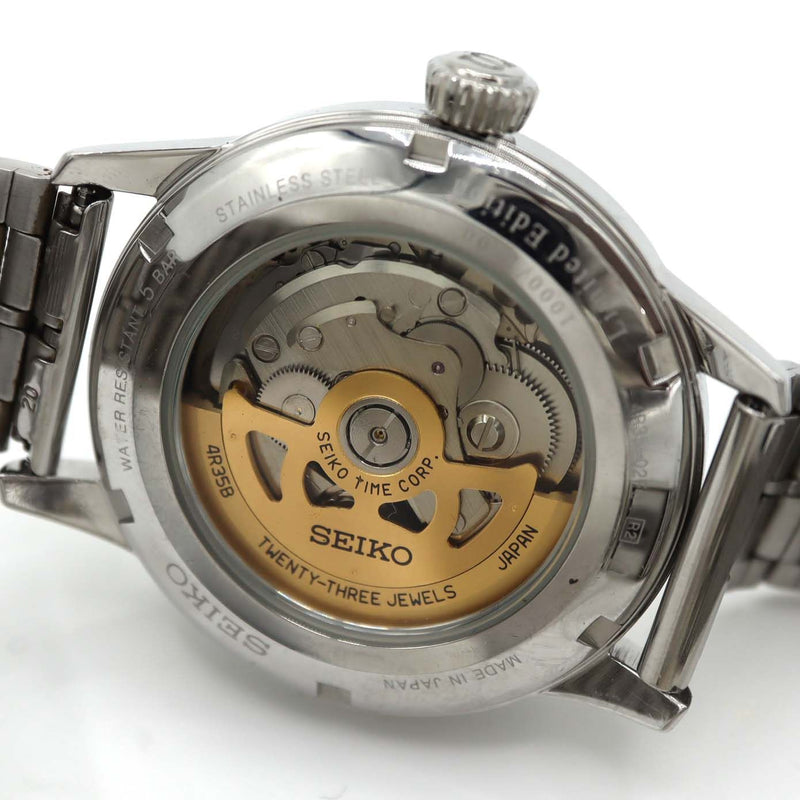 腕時計 稼働 SEIKO セイコー プレサージュ スタア バー 限定モデル SARY089 自動巻き 1000/1000 シルバー色文字盤 ベルト社外品 H9592