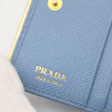 PRADA プラダ 二つ折り 財布 ミニ財布 折りたたみ財布 ウォレット ロゴ ブルー レディース H20517