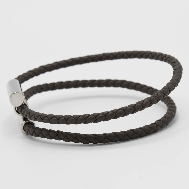 HERMES エルメス ブレスレット トゥルニス グレー シルバーカラー アクセサリー 袋有 M4012